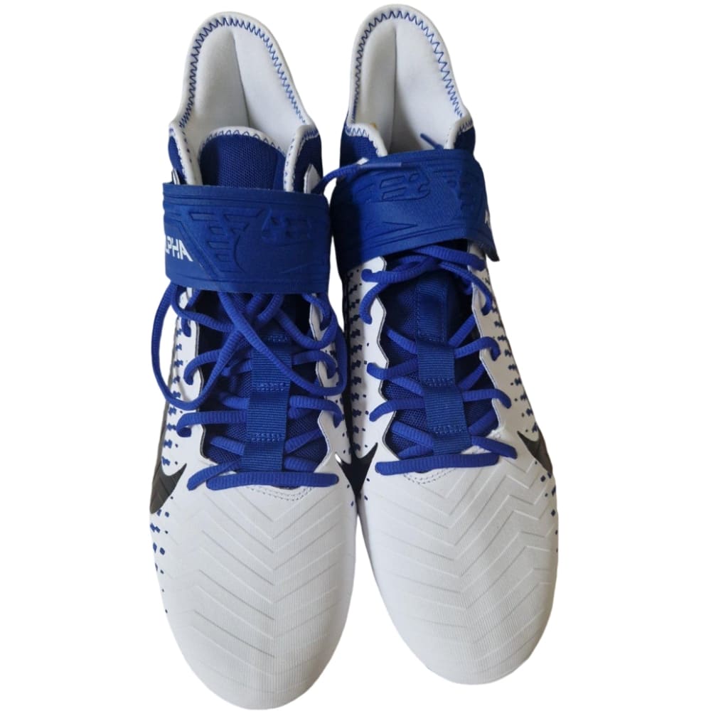 Playmaker Base: American Football Schuhe Nike Alpha Menace Pro 2 Mid Weiß-Blau Produktbild 2